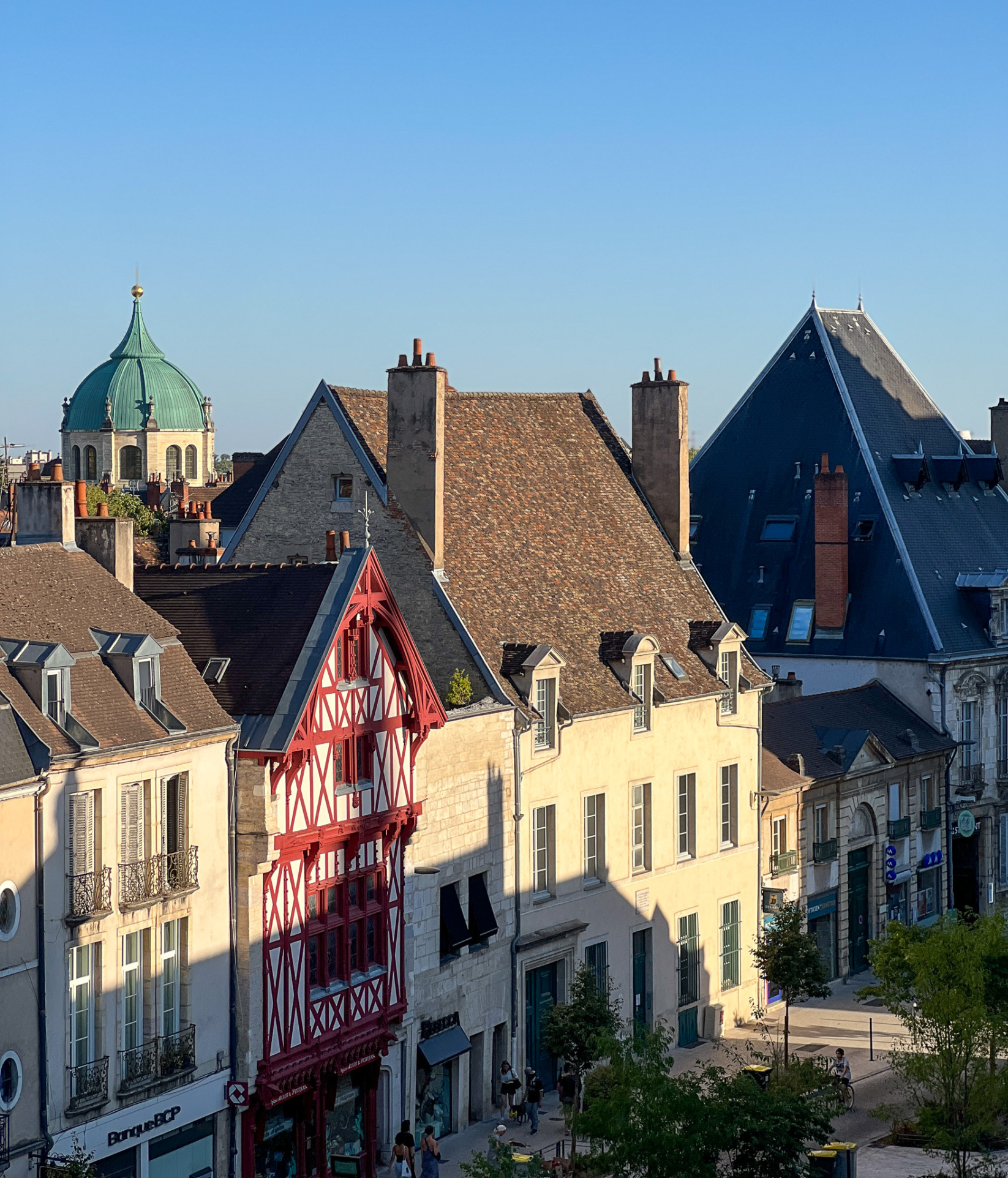 Toits du centre historique de Dijon vus depuis l'appartement