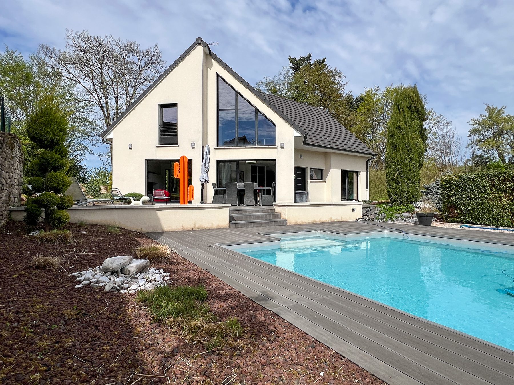 Maison d'architecte contemporaine et sa piscine, Velars-sur-Ouche